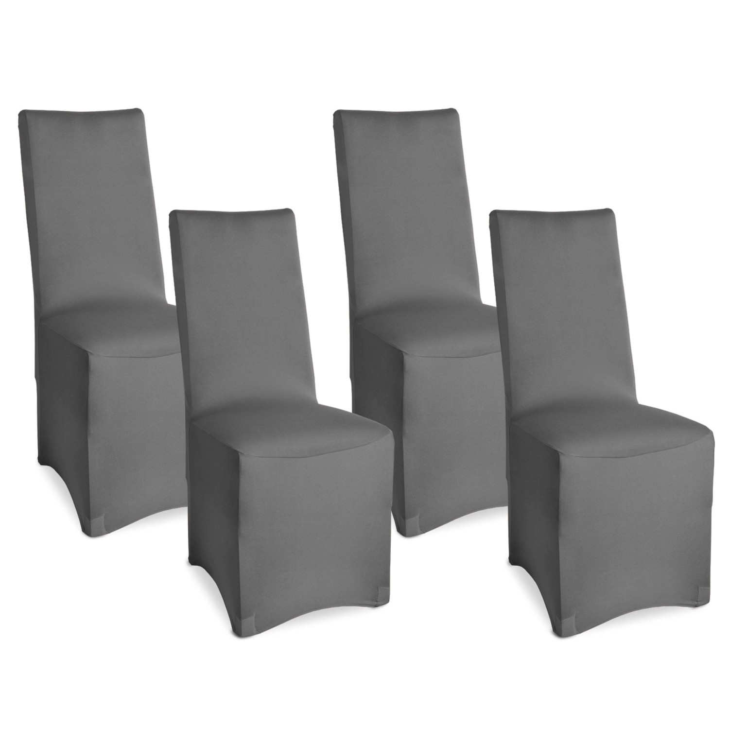 Beautissu Leona Stuhlhusse 95x45cm Anthrazit Stretch Bankett 4tlg günstig online kaufen