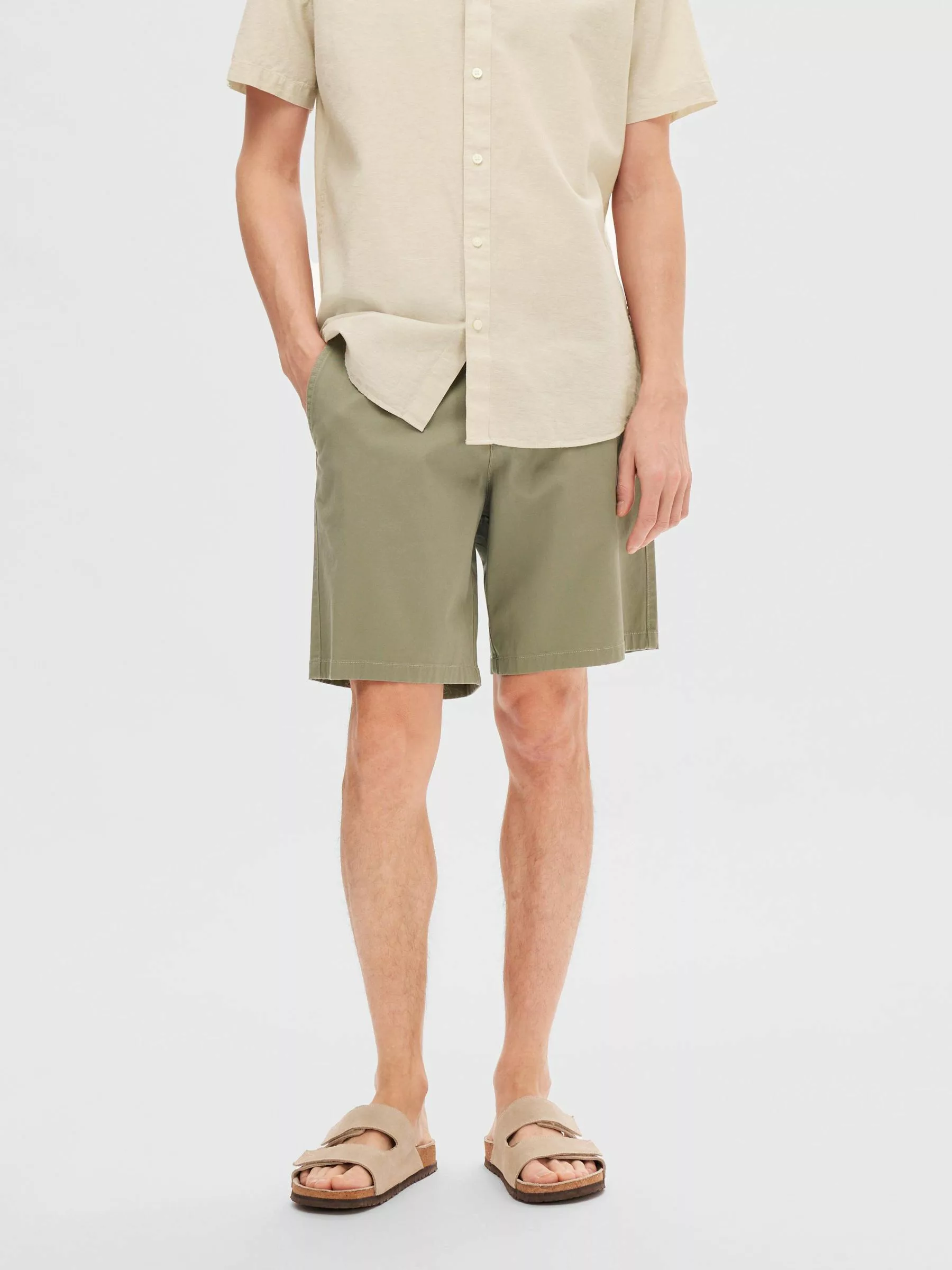 Selected Herren Chino Shorts SLHREGULAR BILL FLEX Regular Fit günstig online kaufen