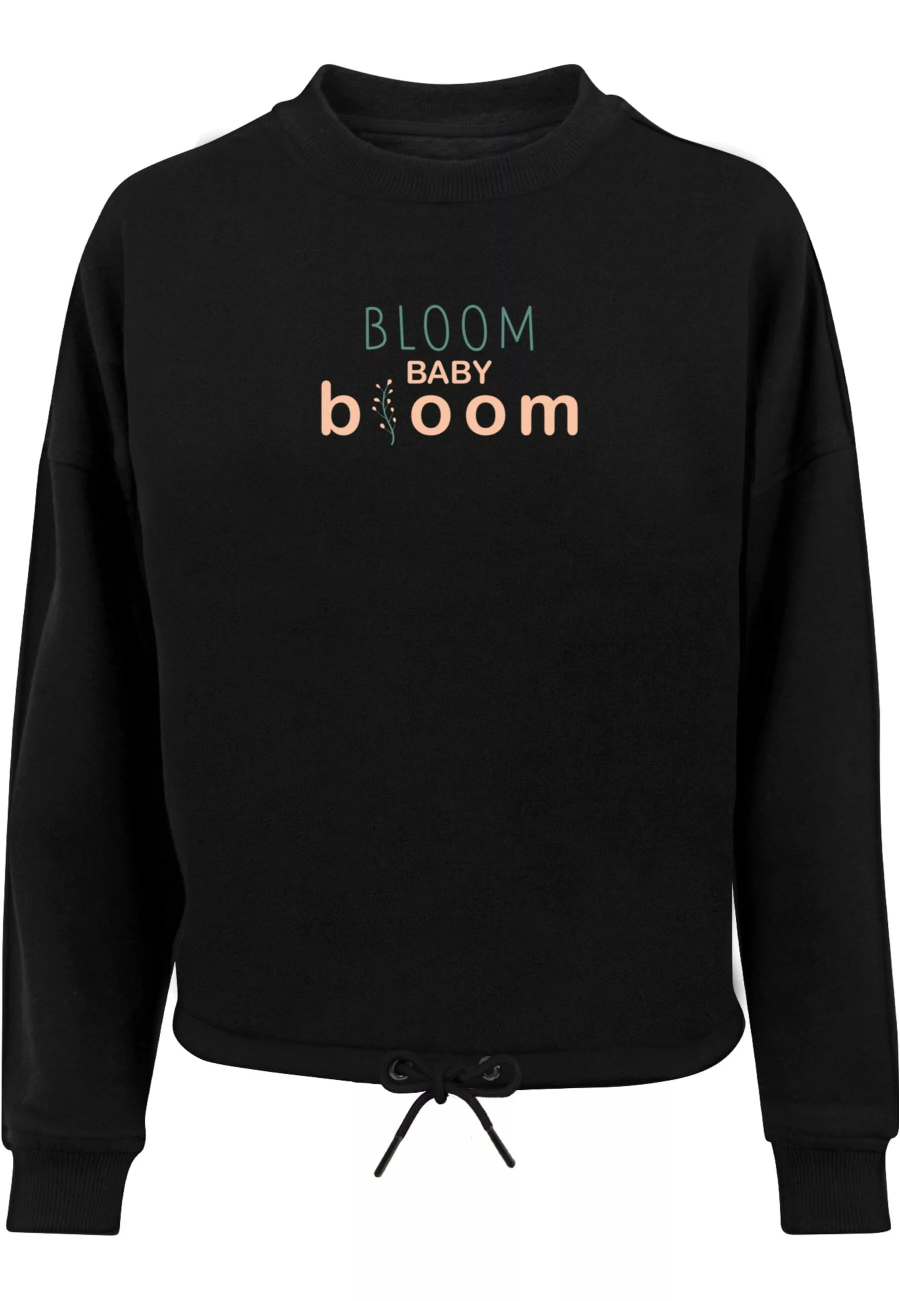 Merchcode Sweater "Merchcode Damen Ladies Spring - Bloom baby Oversize Crew günstig online kaufen