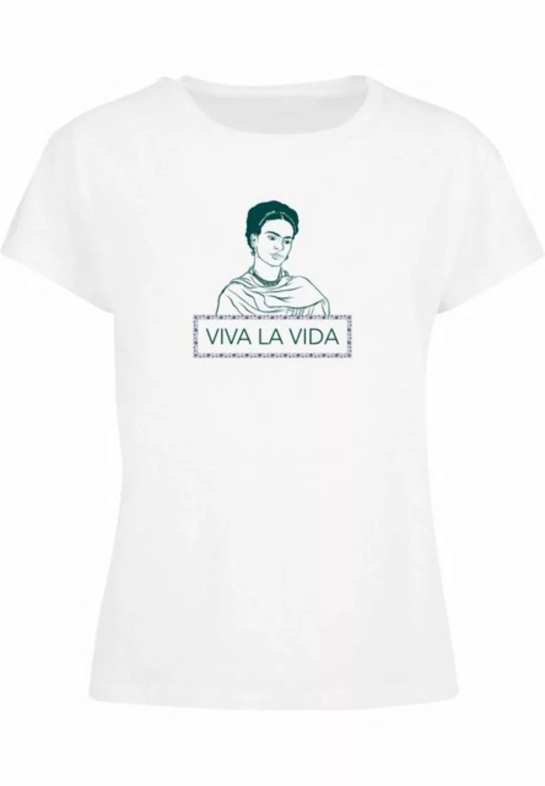 Merchcode T-Shirt Merchcode Damen Ladies Frida Kahlo - Viva la Vida Box Tee günstig online kaufen
