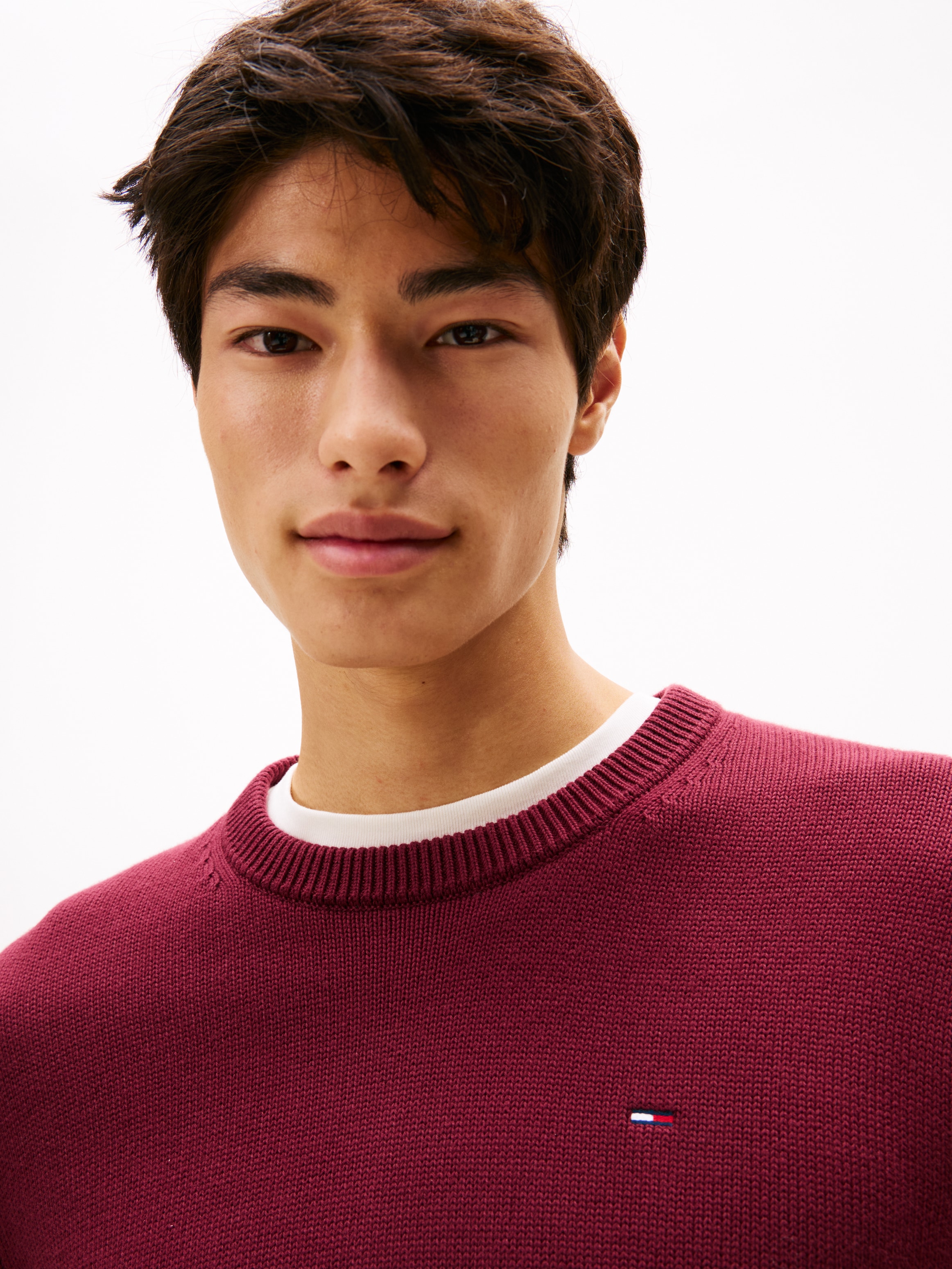 Tommy Jeans Rundhalspullover, Slim fit mit Rundhalsausschnitt günstig online kaufen