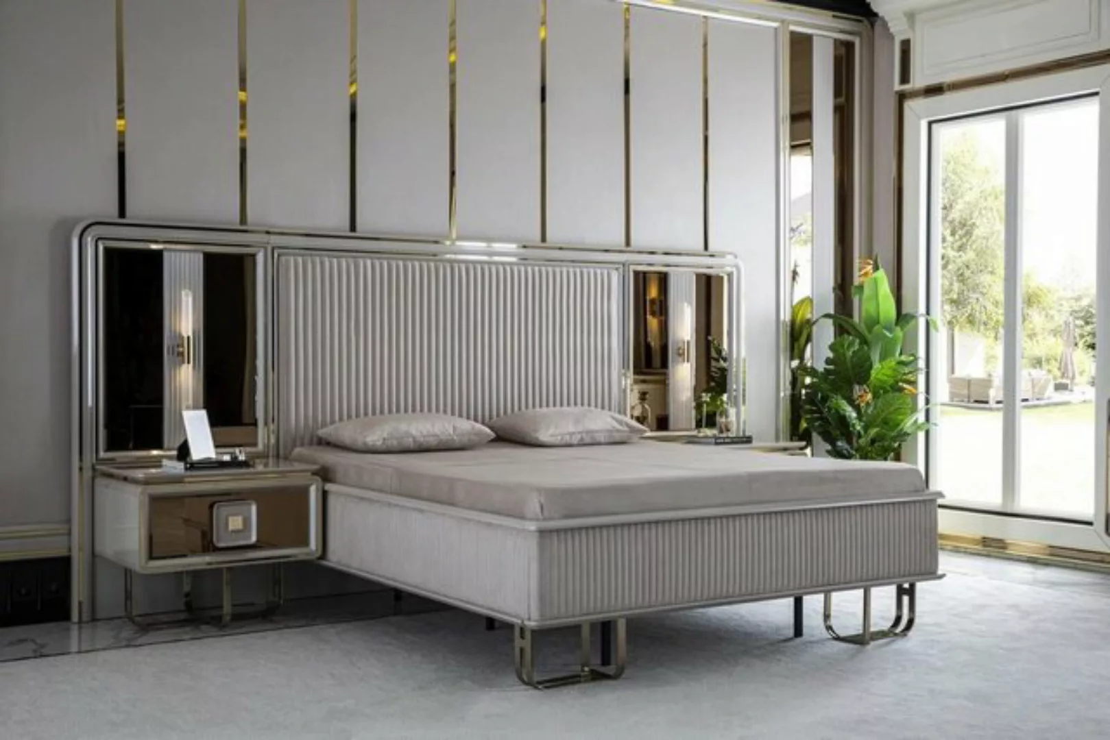 JVmoebel Bett Bett Design Modern Doppel Betten Schlafzimmer Elegantes Möbel günstig online kaufen