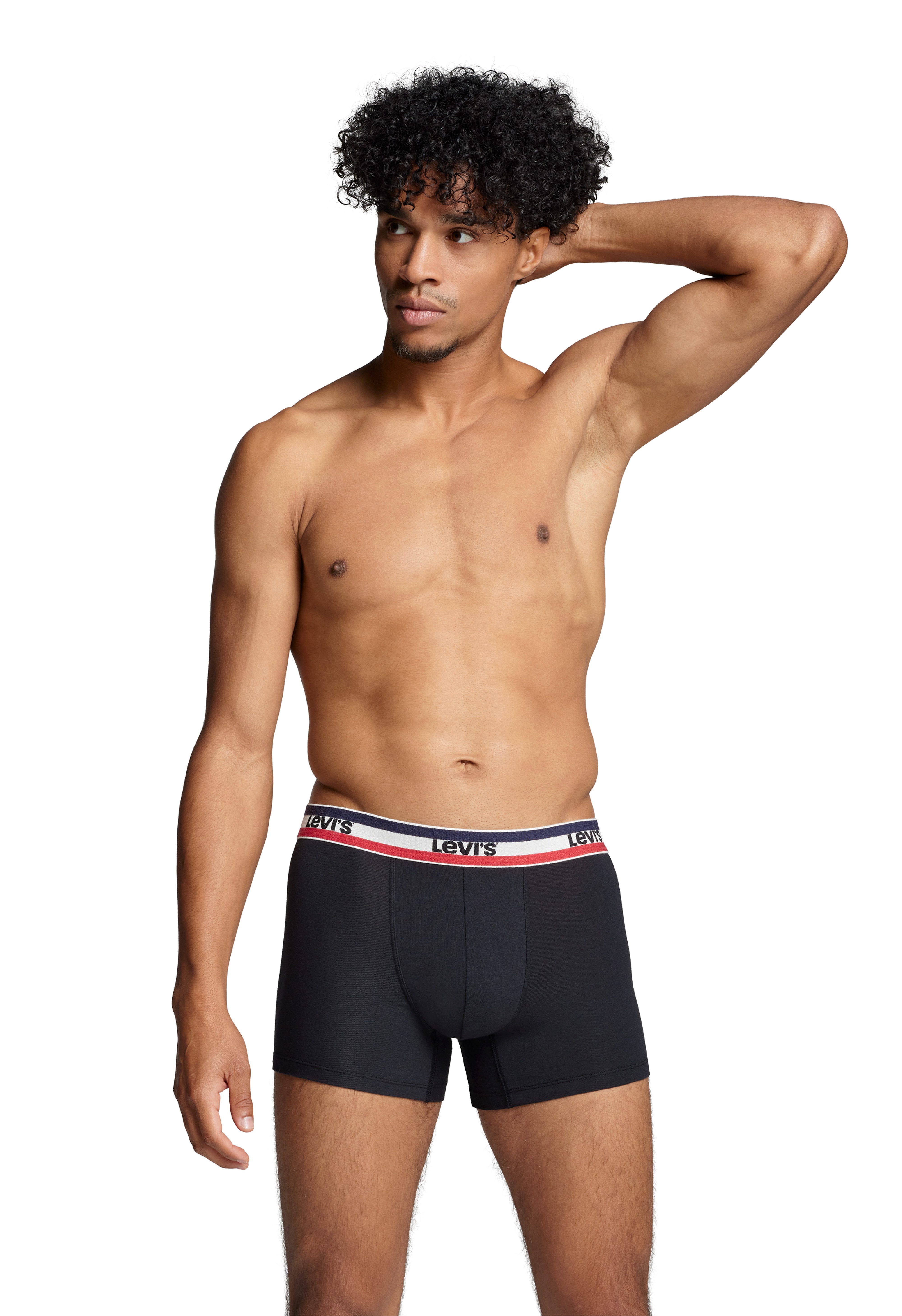 Levi's 3-er Set Boxer Briefs Blau, Khaki & Grau günstig online kaufen