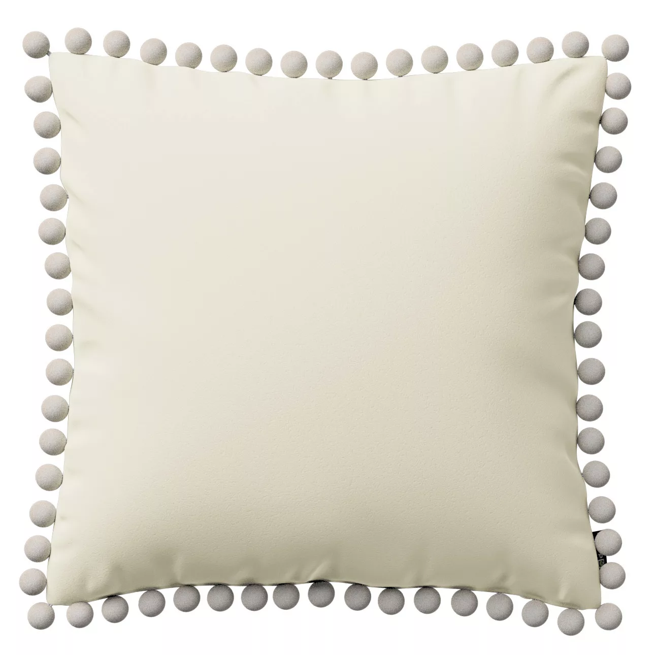 Kissenhülle Wera mit Bommeln, creme, 45 x 45 cm, Crema (144-63) günstig online kaufen