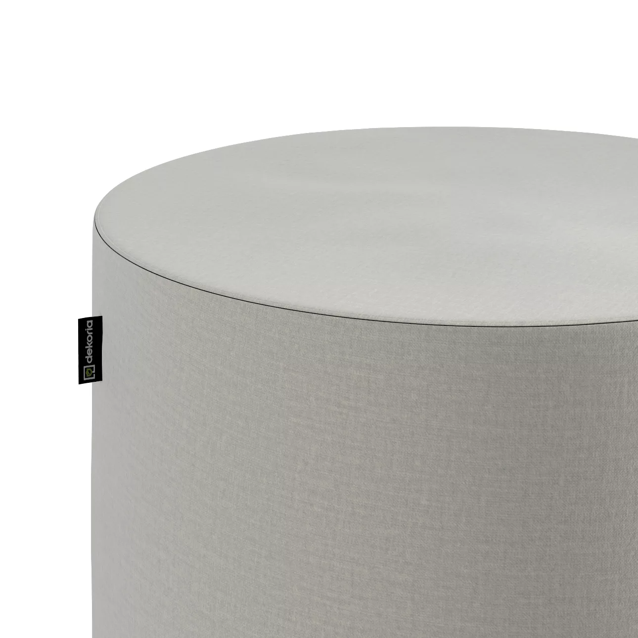 Pouf Barrel, grau, ø40 cm x 40 cm, Ingrid (705-40) günstig online kaufen