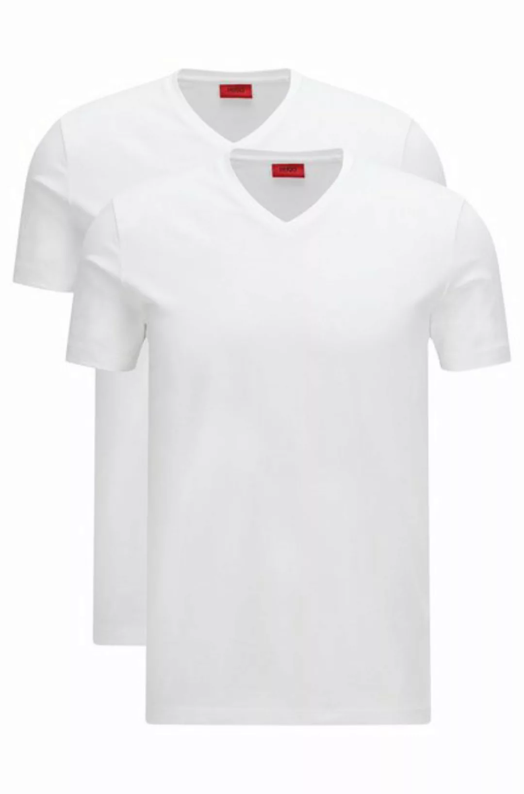 Hugo V Neck Kurzärmeliges T-shirt XL White günstig online kaufen