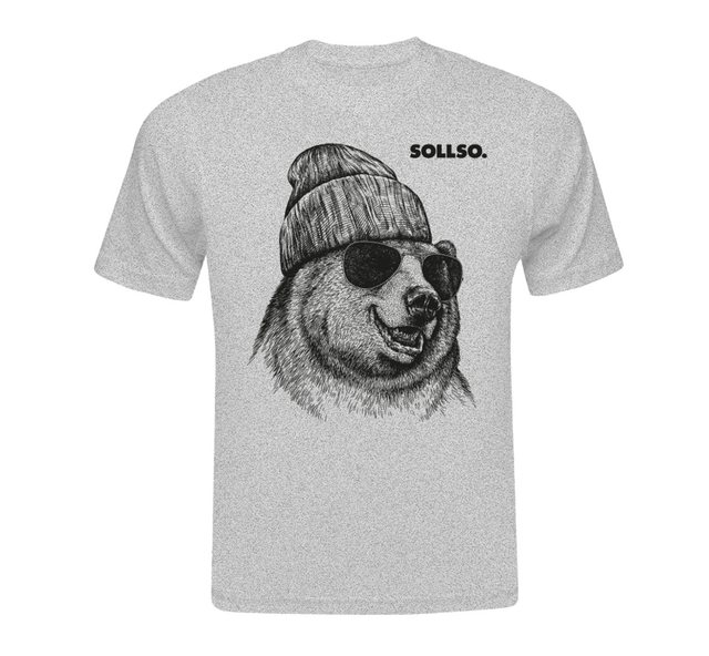 Sollso. T-Shirt SOLLSO. T-Shirt "Winterbear günstig online kaufen