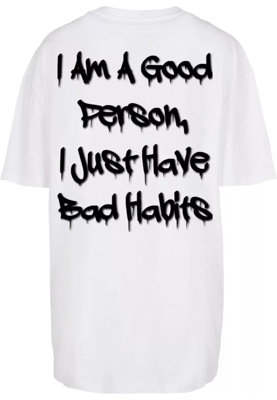 Merchcode T-Shirt "Merchcode Damen Ladies Bad Habits Oversized Boyfriend Te günstig online kaufen