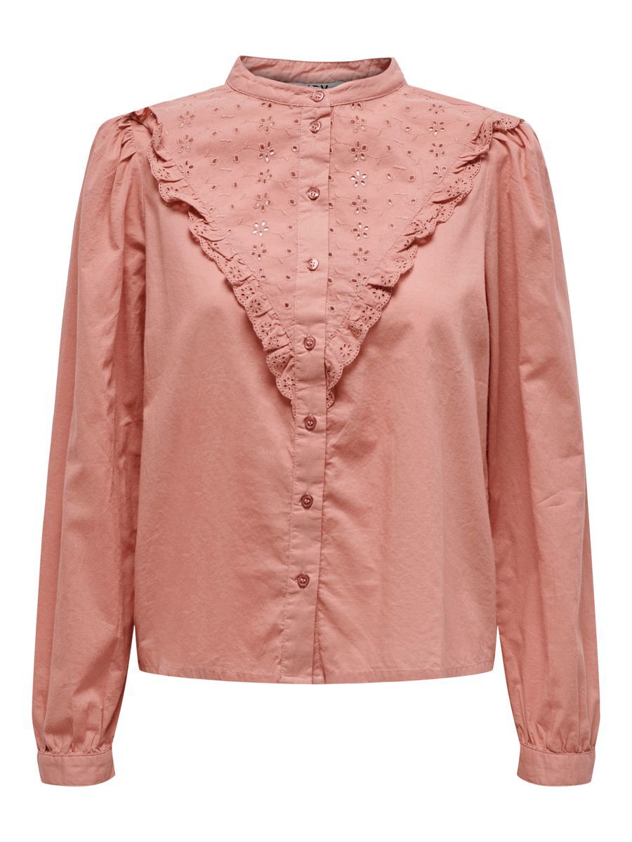 ONLY Besticktes Hemd Damen Pink günstig online kaufen