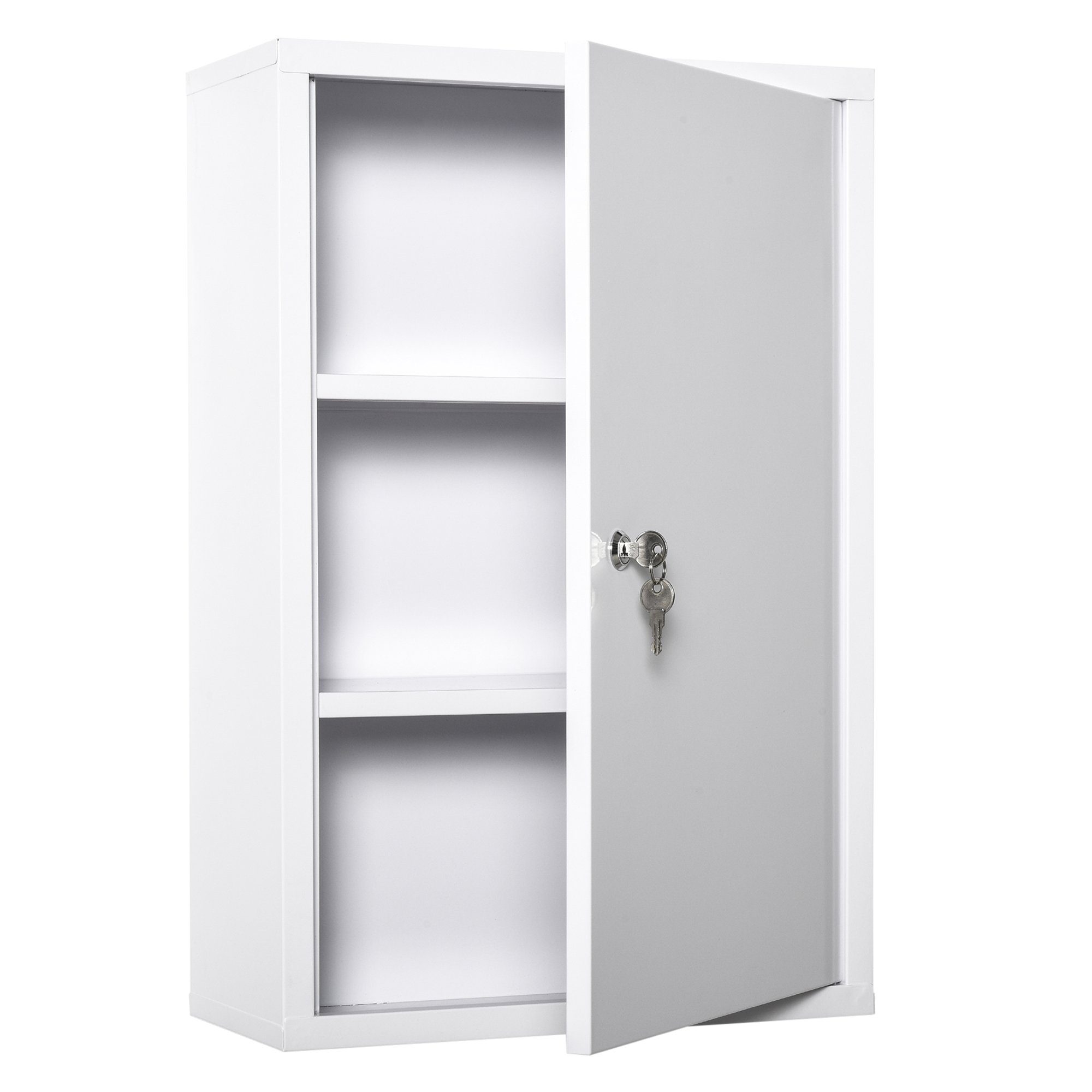 Kleankin Medizinschrank Erste-Hilfe-Schrank mit Schloss 3 günstig online kaufen