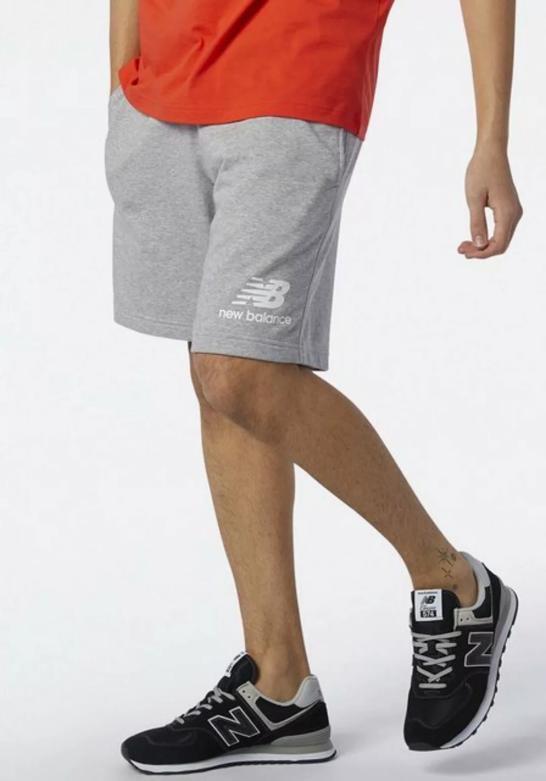 New Balance Sweatshorts NB ESSENTIALS STACKED LOGO FLEECE SHORT günstig online kaufen