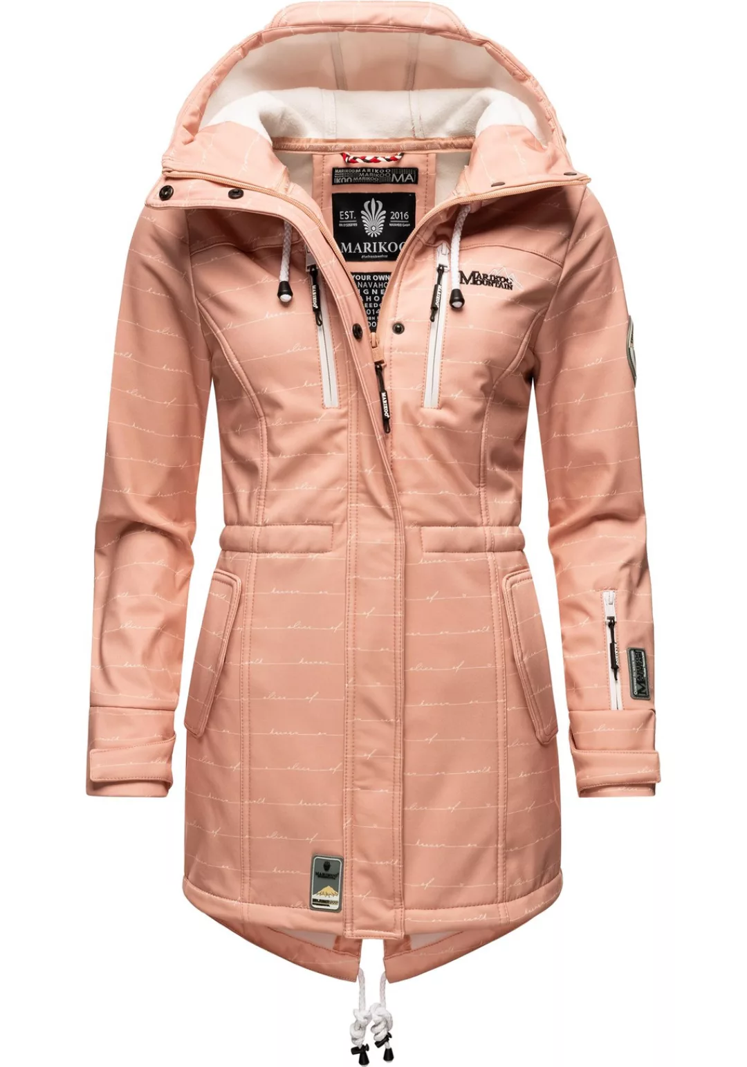 Marikoo Funktionsmantel "Zimtzicke", Wasserdichter Softshell Parka mit Kapu günstig online kaufen