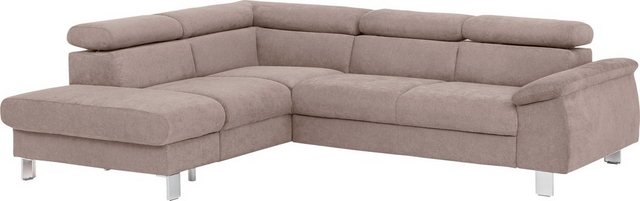 COTTA Ecksofa "Komaris L-Form", inklusive Kopf- bzw. Rückenverstellung, wah günstig online kaufen