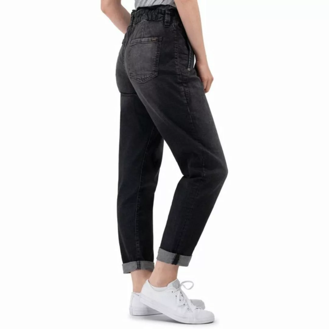 SUBLEVEL Paperbag-Hose Damen Jeans Mid Waist elastisch Moderne Hose günstig online kaufen