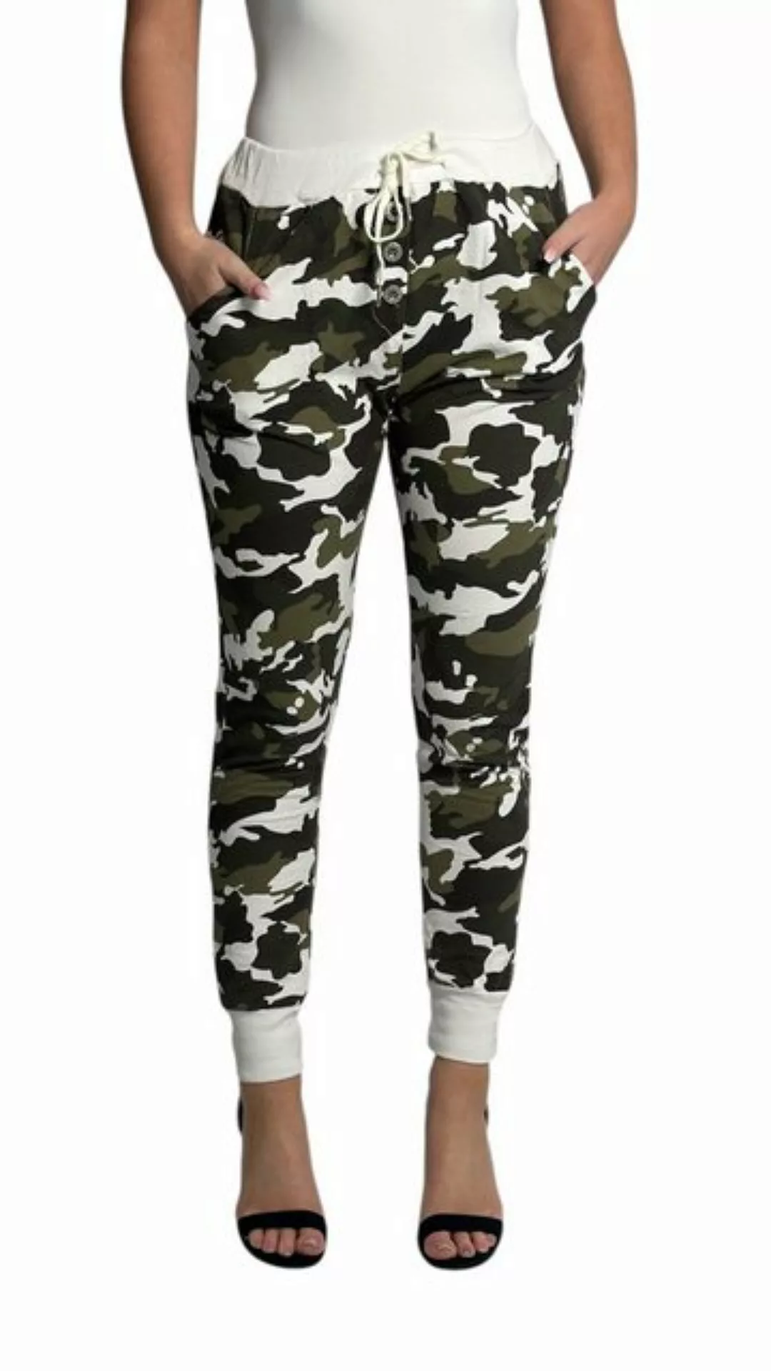 Mississhop Boyfriend-Hose Camouflage Damenhose Militär Hose Jogginghose M.1 günstig online kaufen