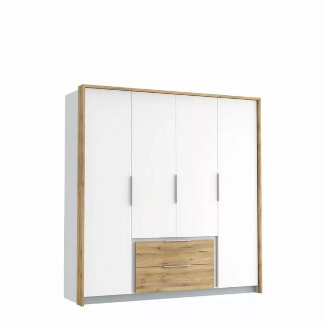 freiraum Kleiderschrank Luano (BxHxT: 204,8x212,7x62,1 cm) in Weiß / Bartex günstig online kaufen