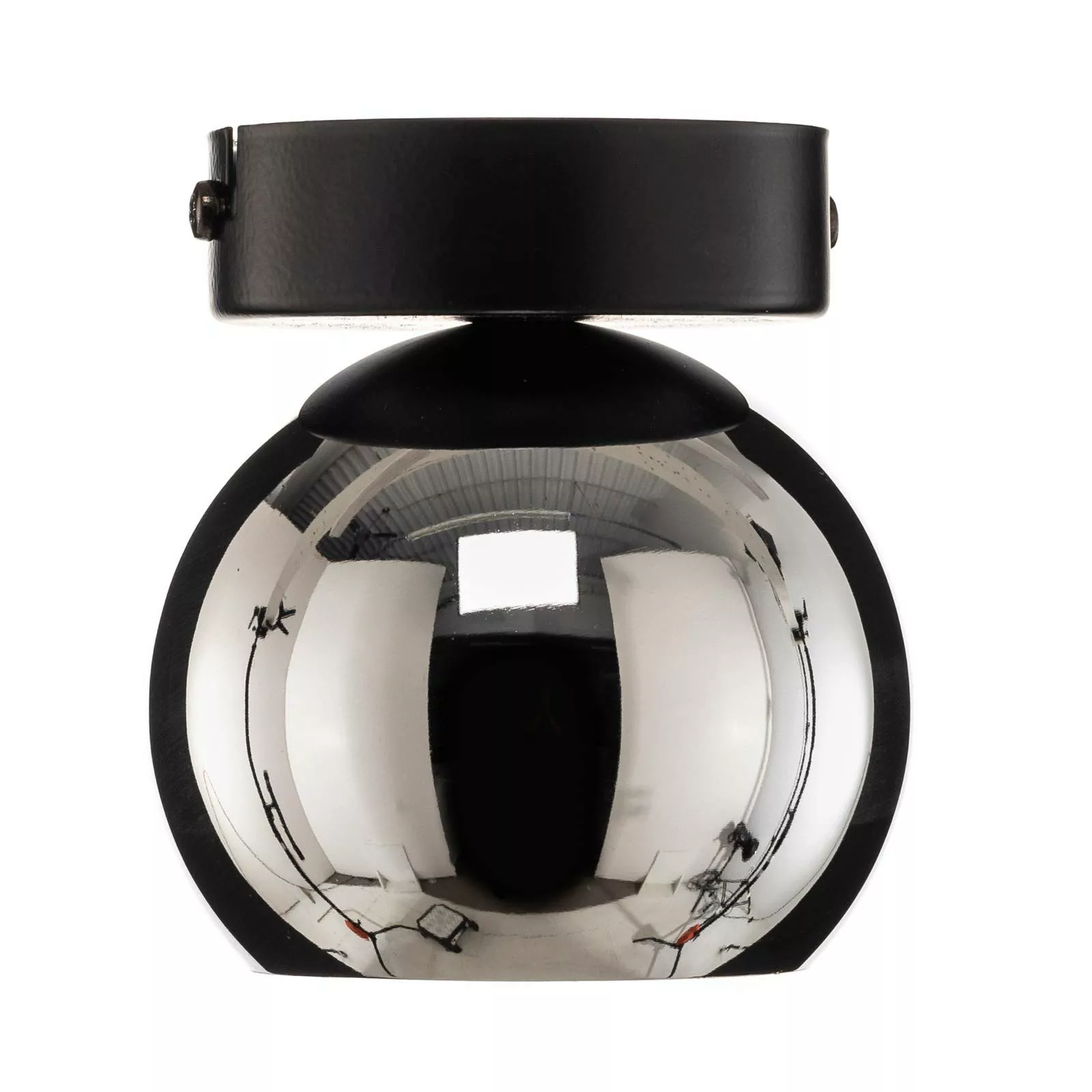 Deckenlampe Lexa, einflammig, schwarz/chrom günstig online kaufen