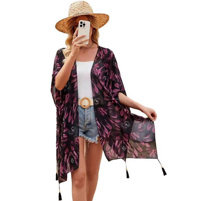 AUKUU Strandkleid Vielseitiger Kimono Frühling/Sommer Schal 78*99cm günstig online kaufen