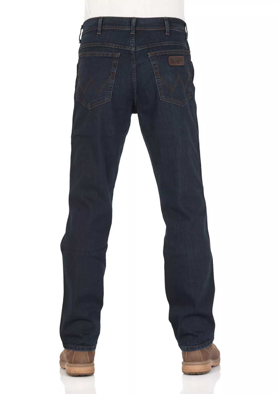 Wrangler Texas Stretch Herren Jeans - Regular Fit - Blue Black - Black Over günstig online kaufen