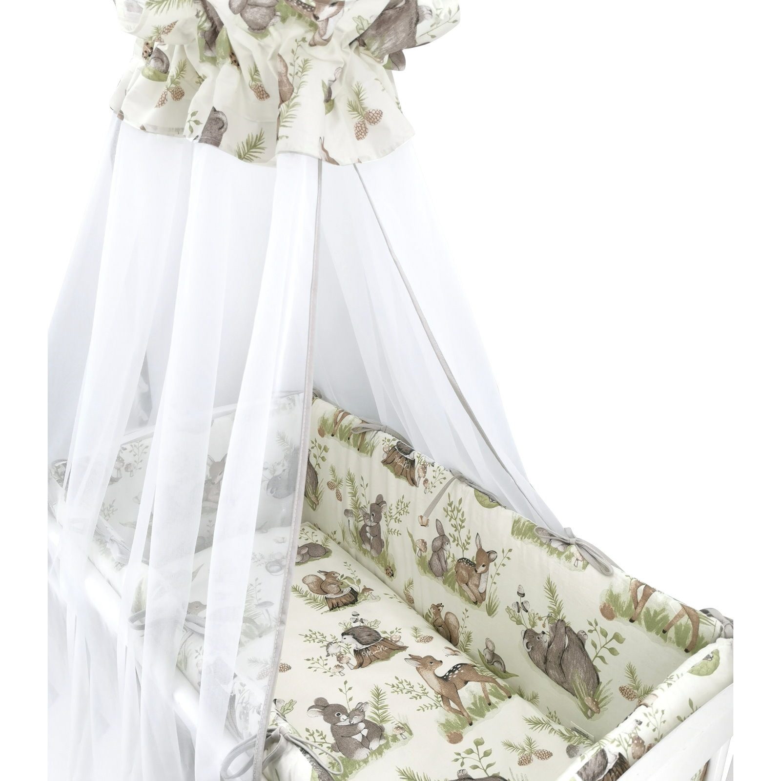 Baby-Delux Stubenbett Babywiege Komplettset, Schaukelwiege Weiß günstig online kaufen