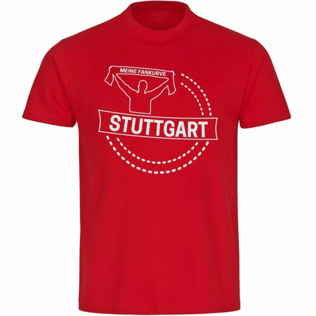 multifanshop T-Shirt Herren Stuttgart - Meine Fankurve - Männer günstig online kaufen