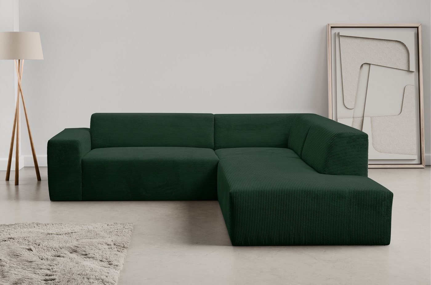 INOSIGN Ecksofa Zeus-M, Curvy Trend Wohnlandschaft mit urbaner Optik günstig online kaufen