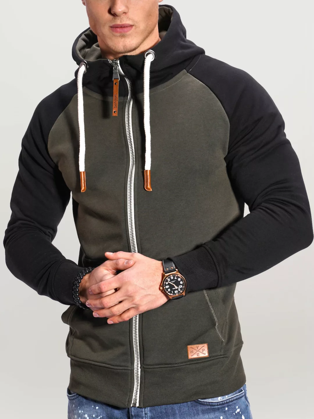 behype Sweatjacke "RAGLAN", mit Raglan-Ärmeln günstig online kaufen