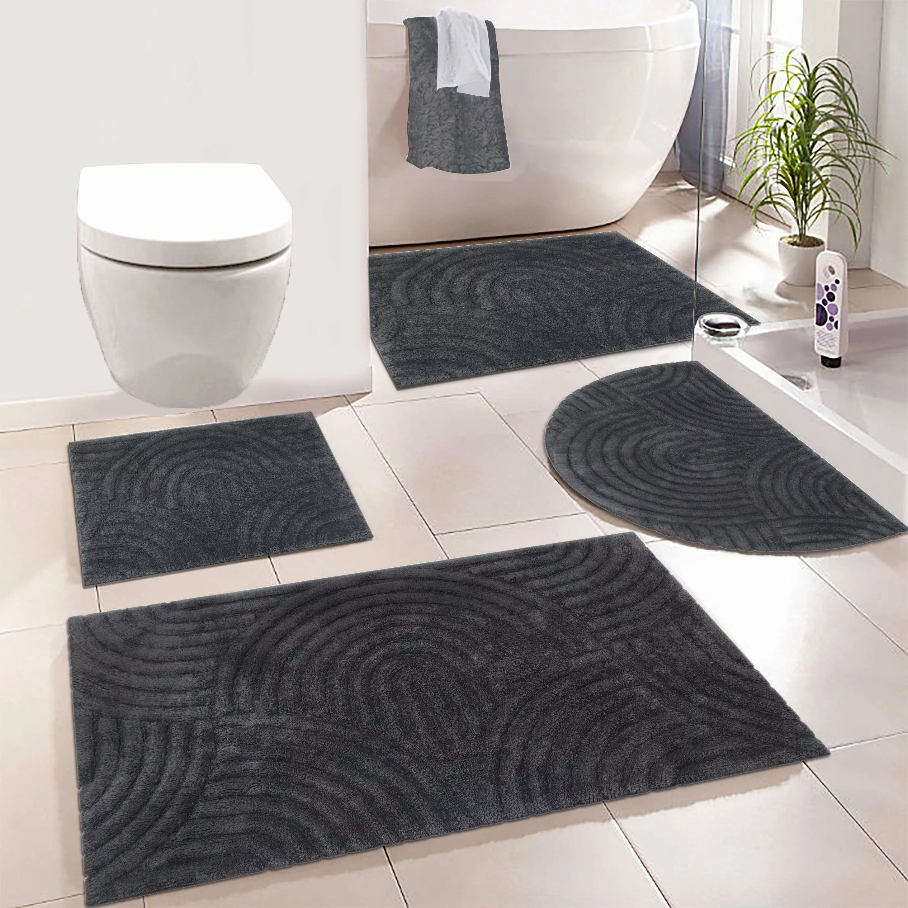 my home Badematte Juna, Badvorleger, Badezimmer günstig online kaufen