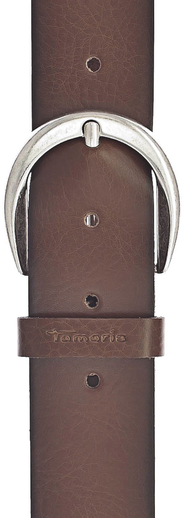 Tamaris Ledergürtel, mit Logoschriftzug auf der Gürtelschlaufe, Basic-Style günstig online kaufen