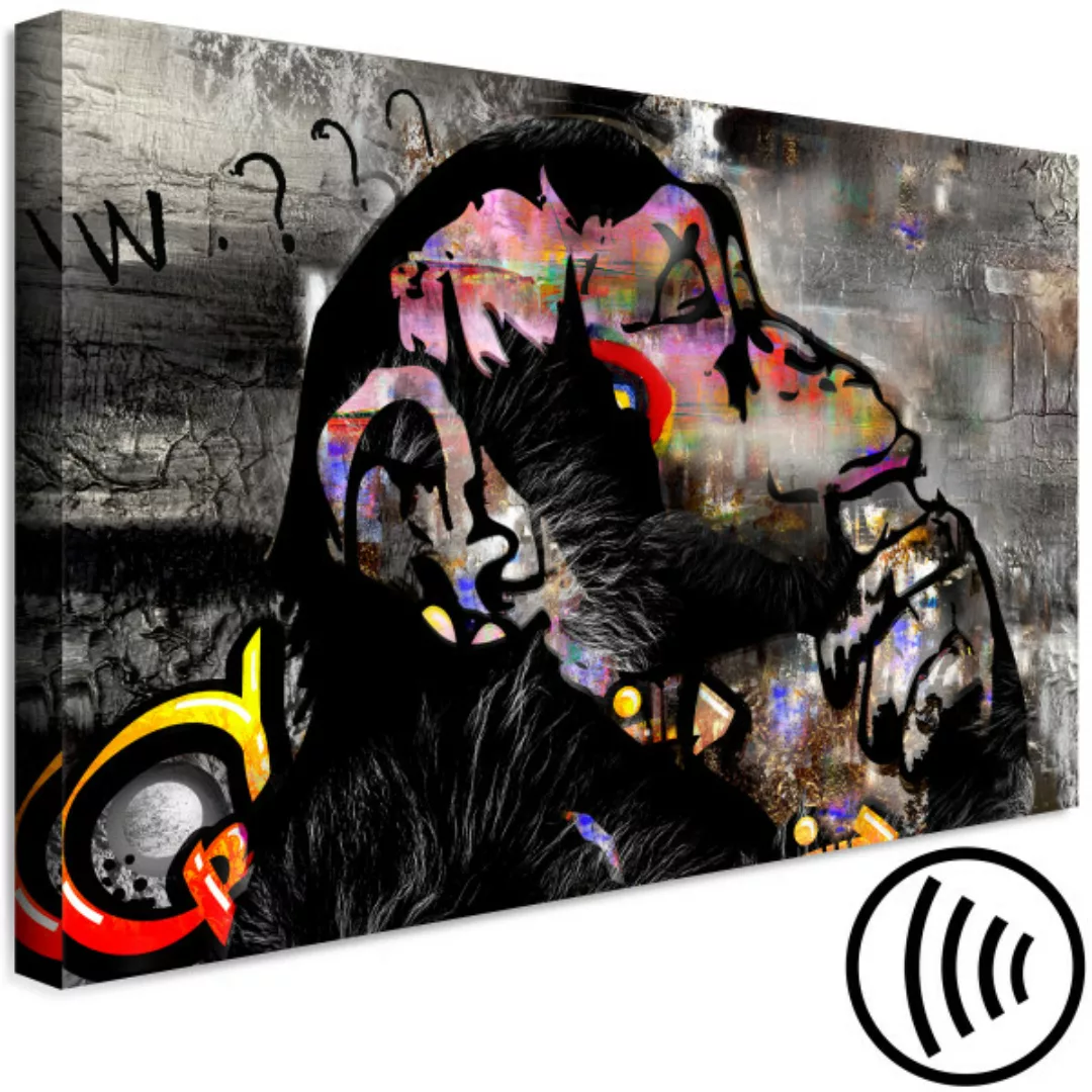 Wandbild Pensive Monkey (1 Part) Wide XXL günstig online kaufen