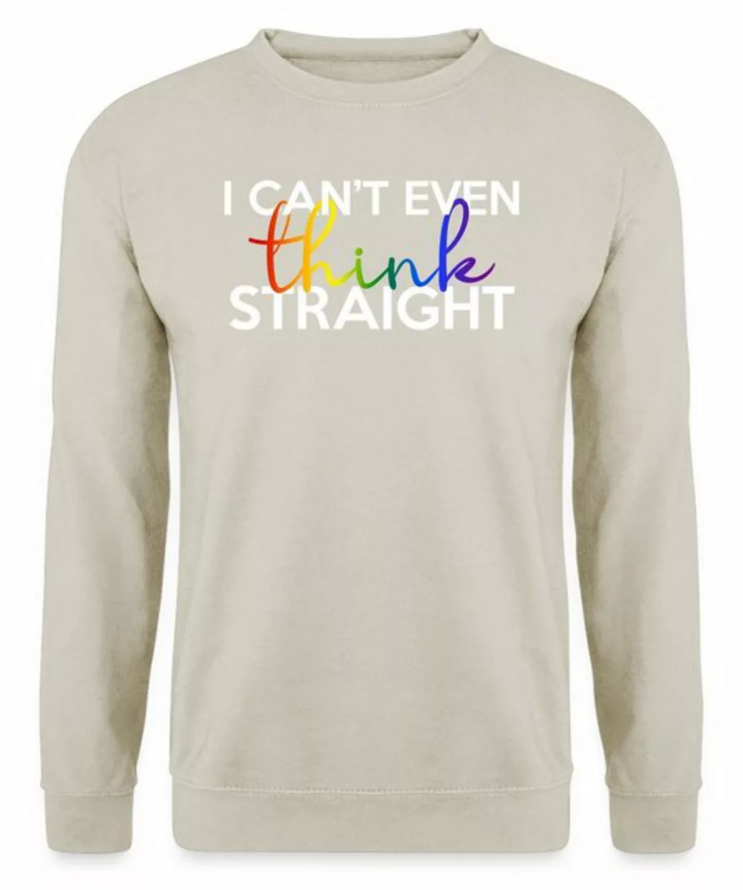 Quattro Formatee Sweatshirt I can't even think Straight - Stolz Regenbogen günstig online kaufen