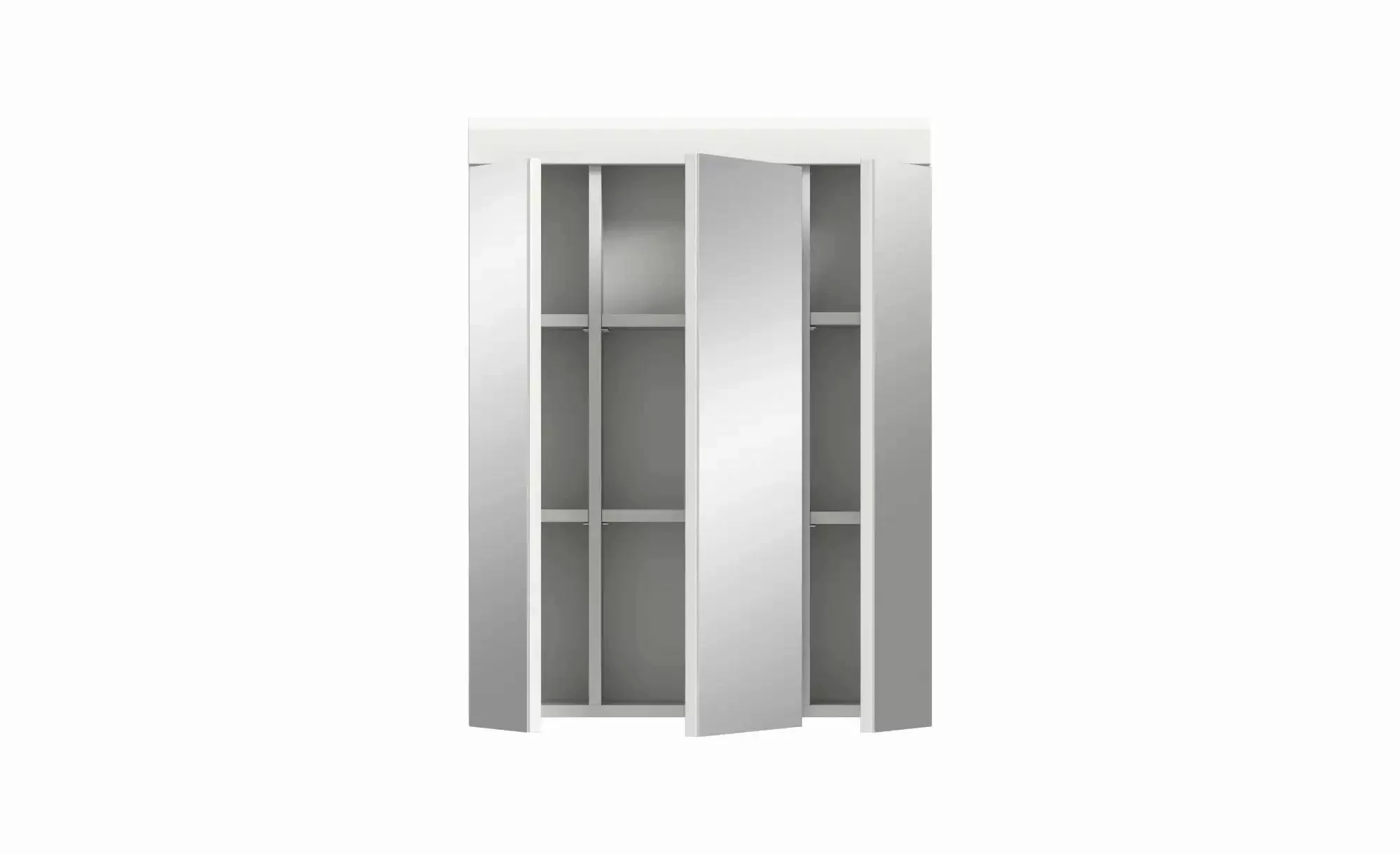 xonox.home Spiegelschrank weiß hochglanz tiefzieh B/H/T: 60x79x18 cm günstig online kaufen