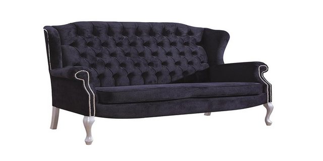 Xlmoebel Sofa Traditionelles Chesterfield Zweisitzer Sofa aus Samt Polsteru günstig online kaufen