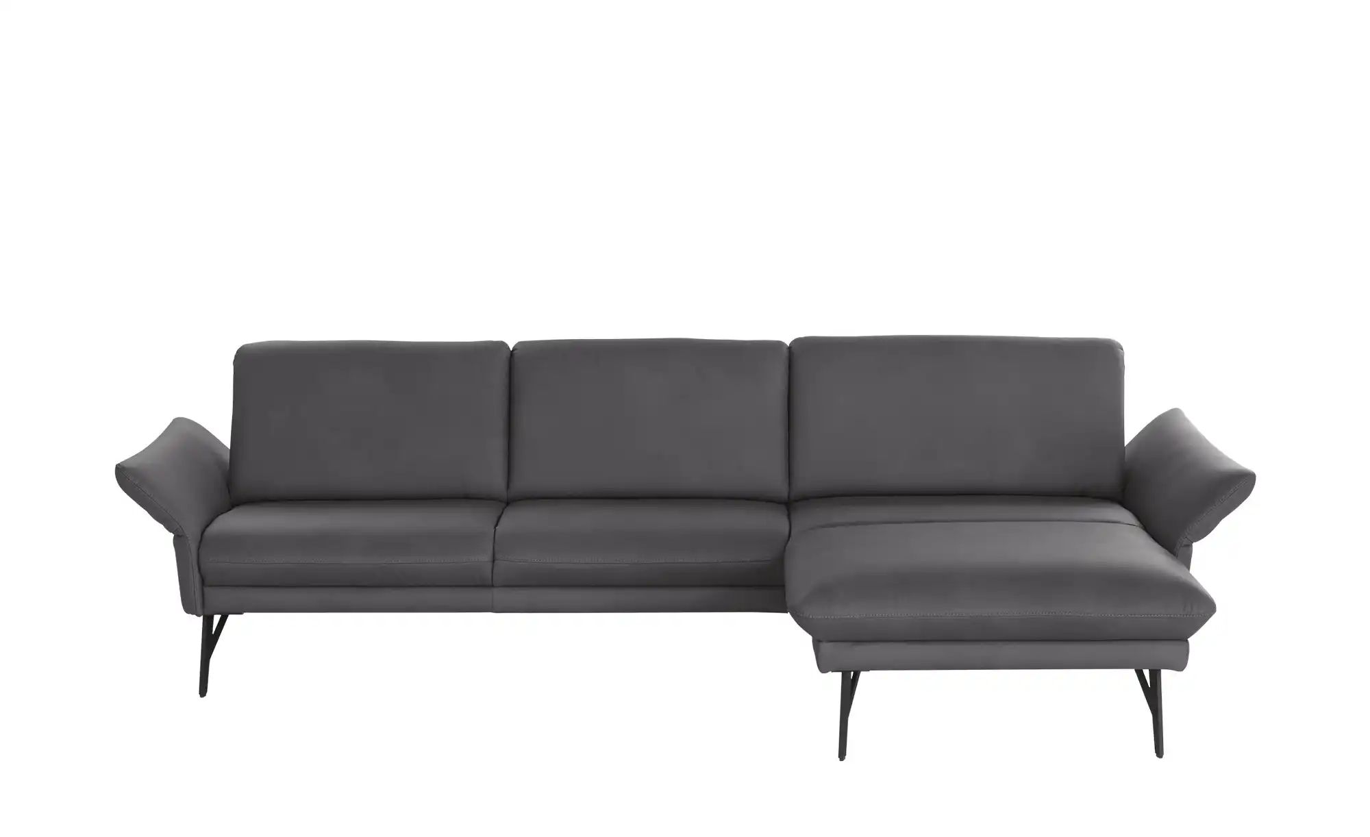 himolla Ecksofa Echtleder 1928 ¦ schwarz ¦ Maße (cm): B: 296 H: 85 T: 175 P günstig online kaufen