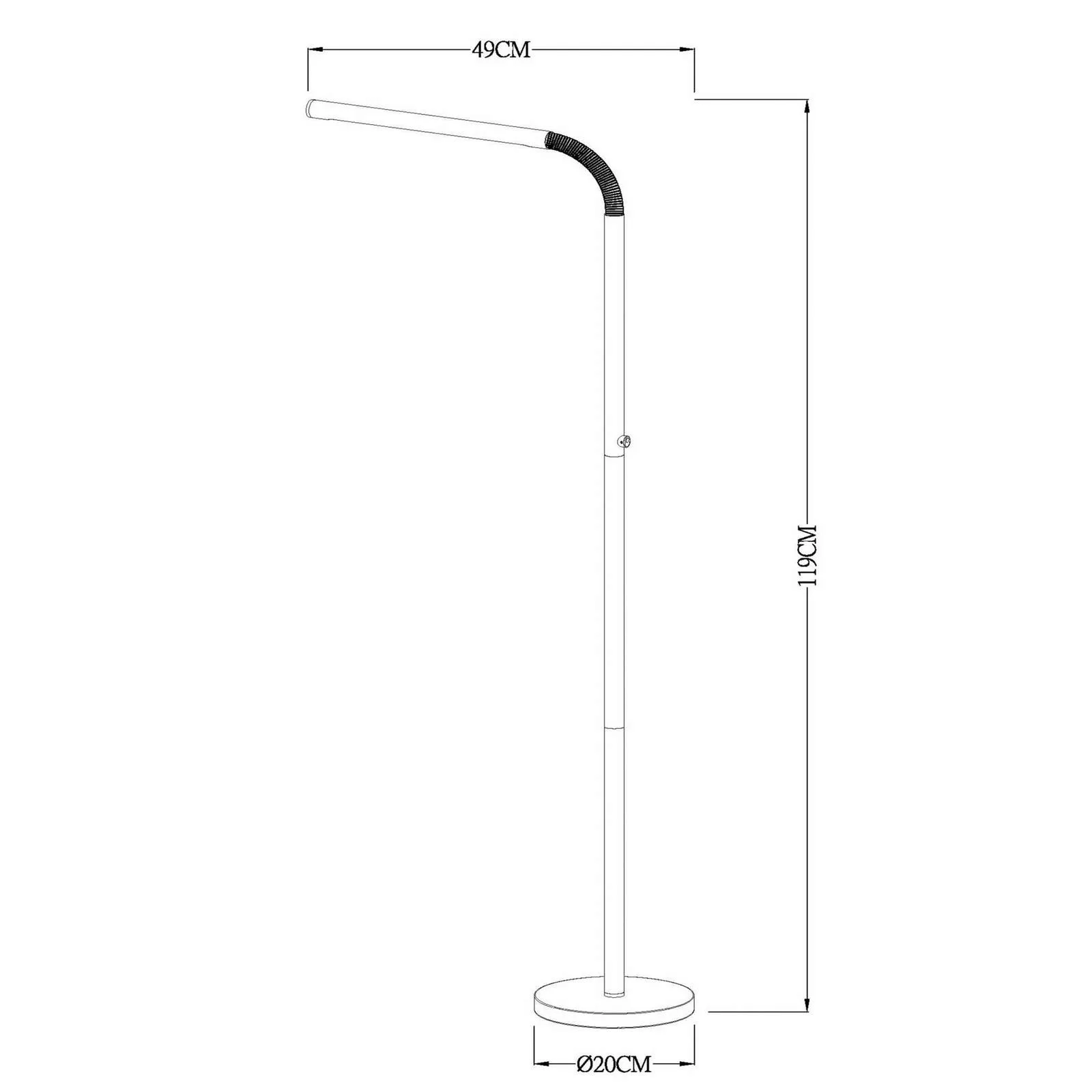 LED Akku Stehleuchte Gilly in Weiß 3W 180lm günstig online kaufen