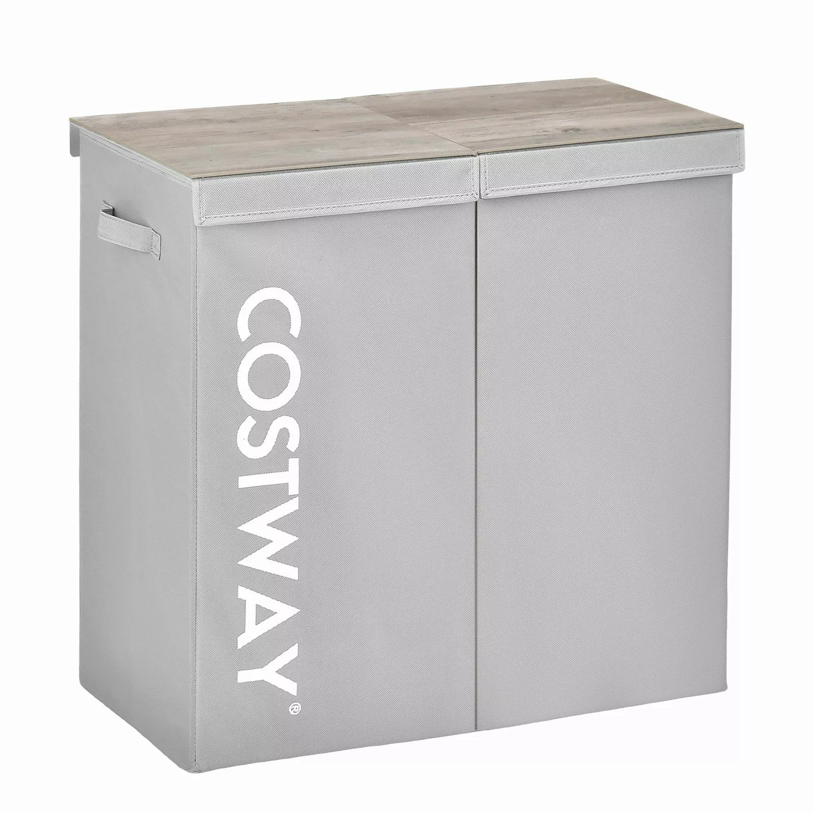COSTWAY Wäschekorb, 115L, 2 Fächer, mit günstig online kaufen
