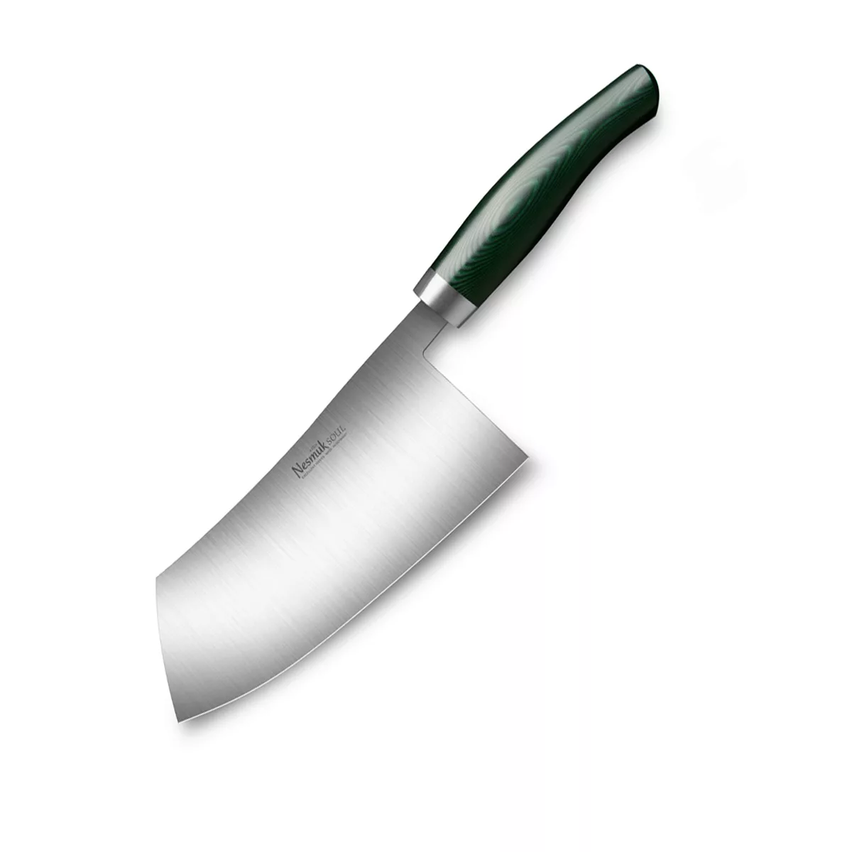 Nesmuk Soul Chinesisches Kochmesser 18 cm - Niobstahl - Griff Micarta grün günstig online kaufen