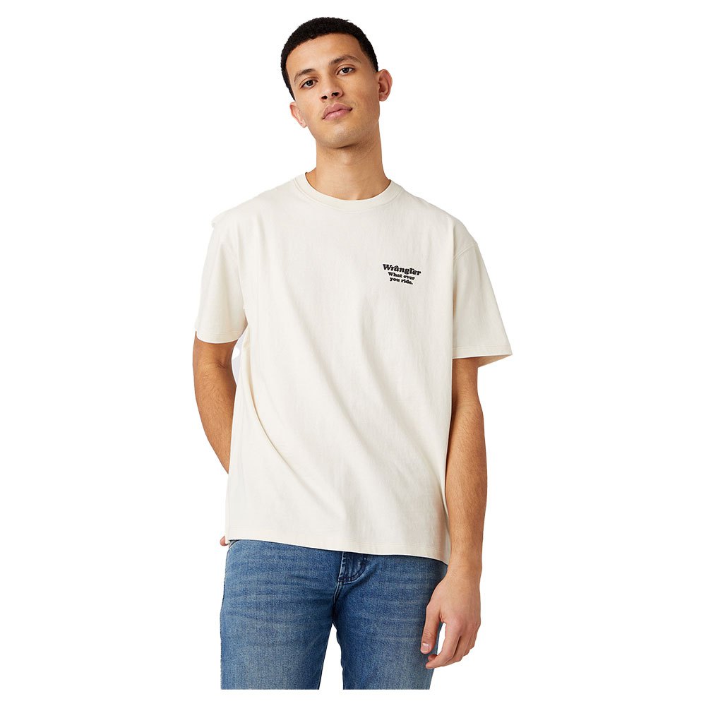 Wrangler Wwyg Kurzärmeliges T-shirt XL Natural Ecru günstig online kaufen