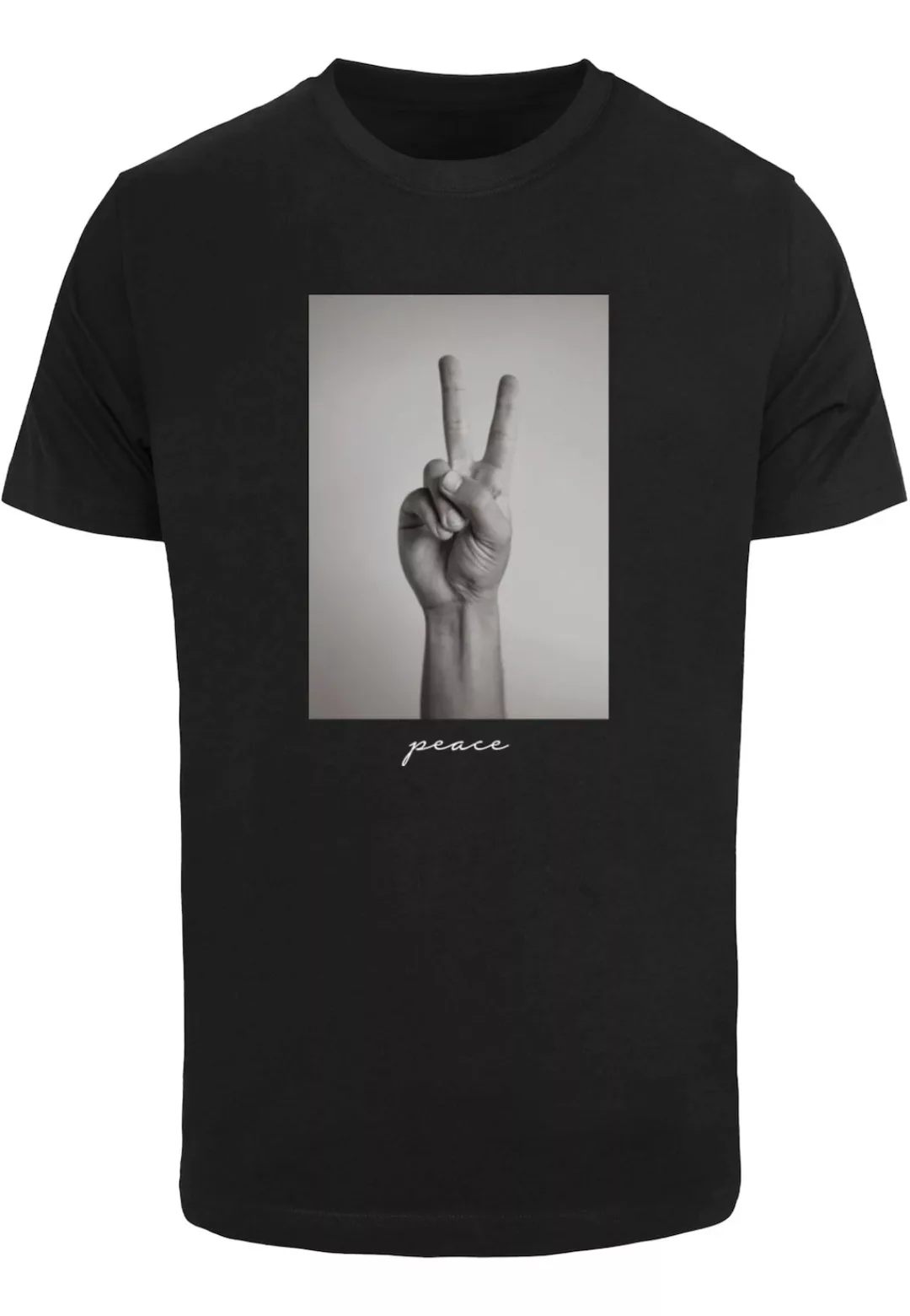 MisterTee T-Shirt "MisterTee Herren Peace Sign Tee", (1 tlg.) günstig online kaufen