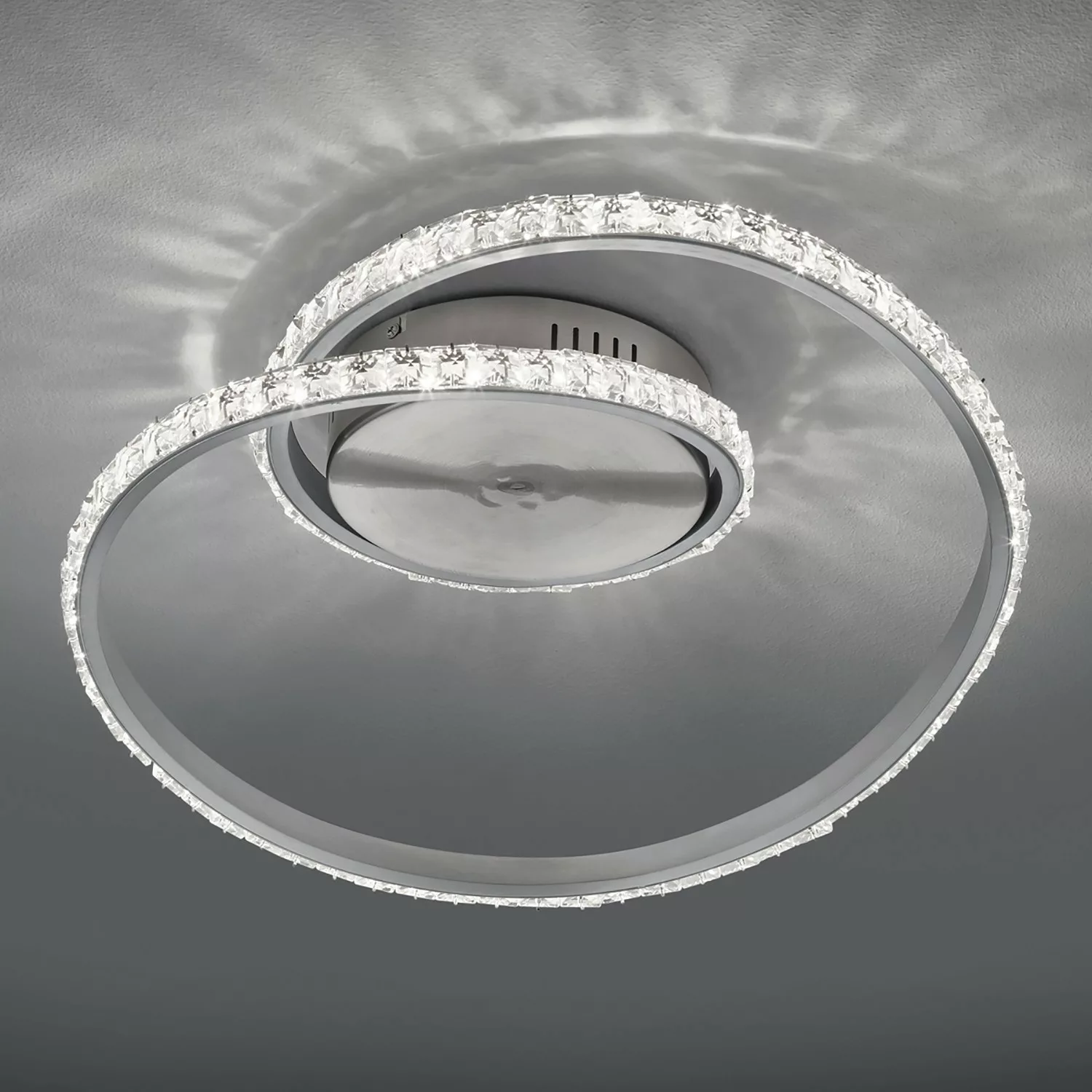 LED Deckenleuchte - silber - 45 cm - 18 cm - 38 cm - Sconto günstig online kaufen