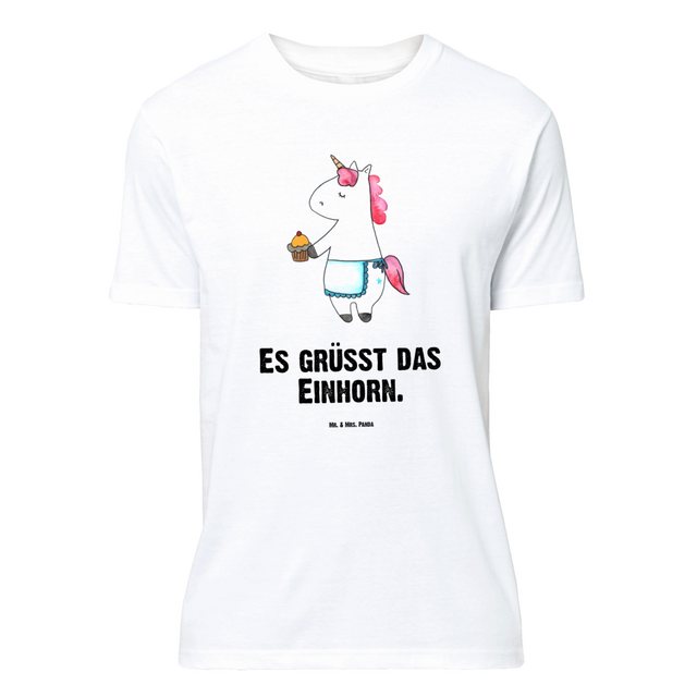 Mr. & Mrs. Panda T-Shirt Einhorn Muffin - Weiß - Geschenk, Einhörner, Männe günstig online kaufen