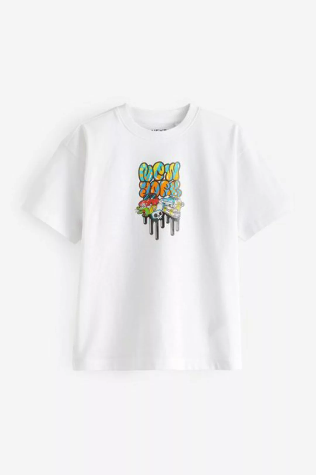 Next T-Shirt Relaxed Fit Kurzarm-T-Shirt mit Grafikprint (1-tlg) günstig online kaufen