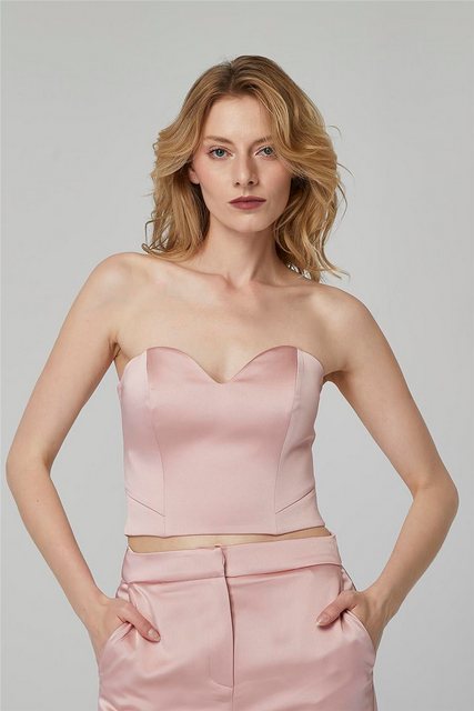 HomeStore Blusentop Satin-Bustier mit Balenli günstig online kaufen