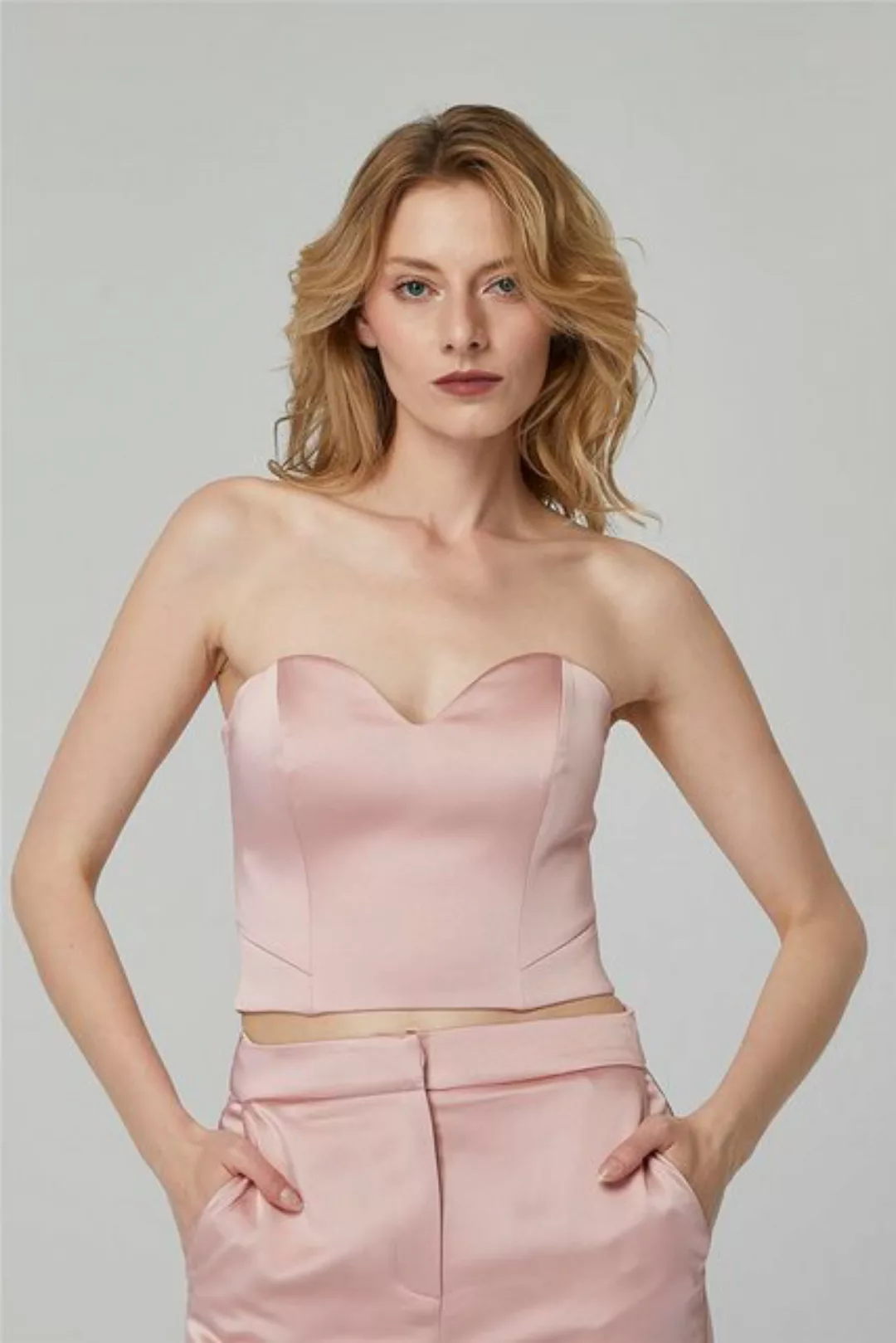 HomeStore Blusentop Satin-Bustier mit Balenli günstig online kaufen