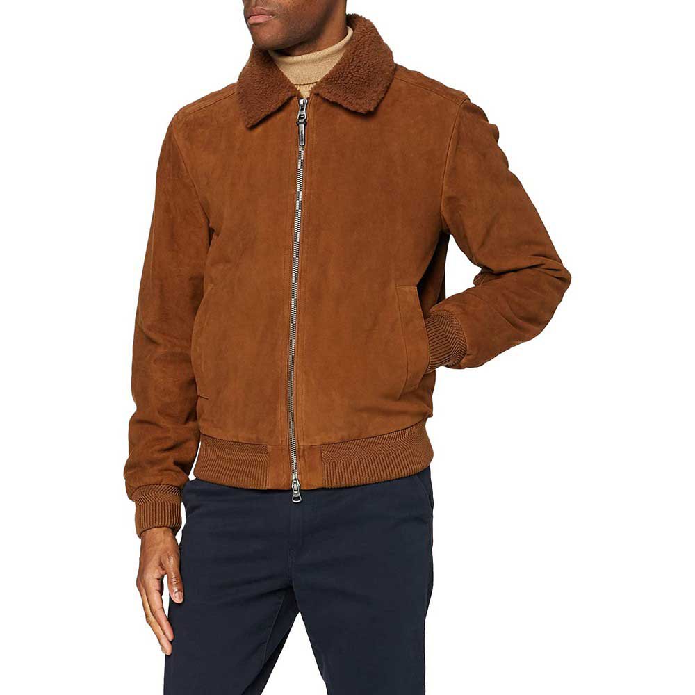 Hackett Aviator Bomber Jacke L Tan günstig online kaufen