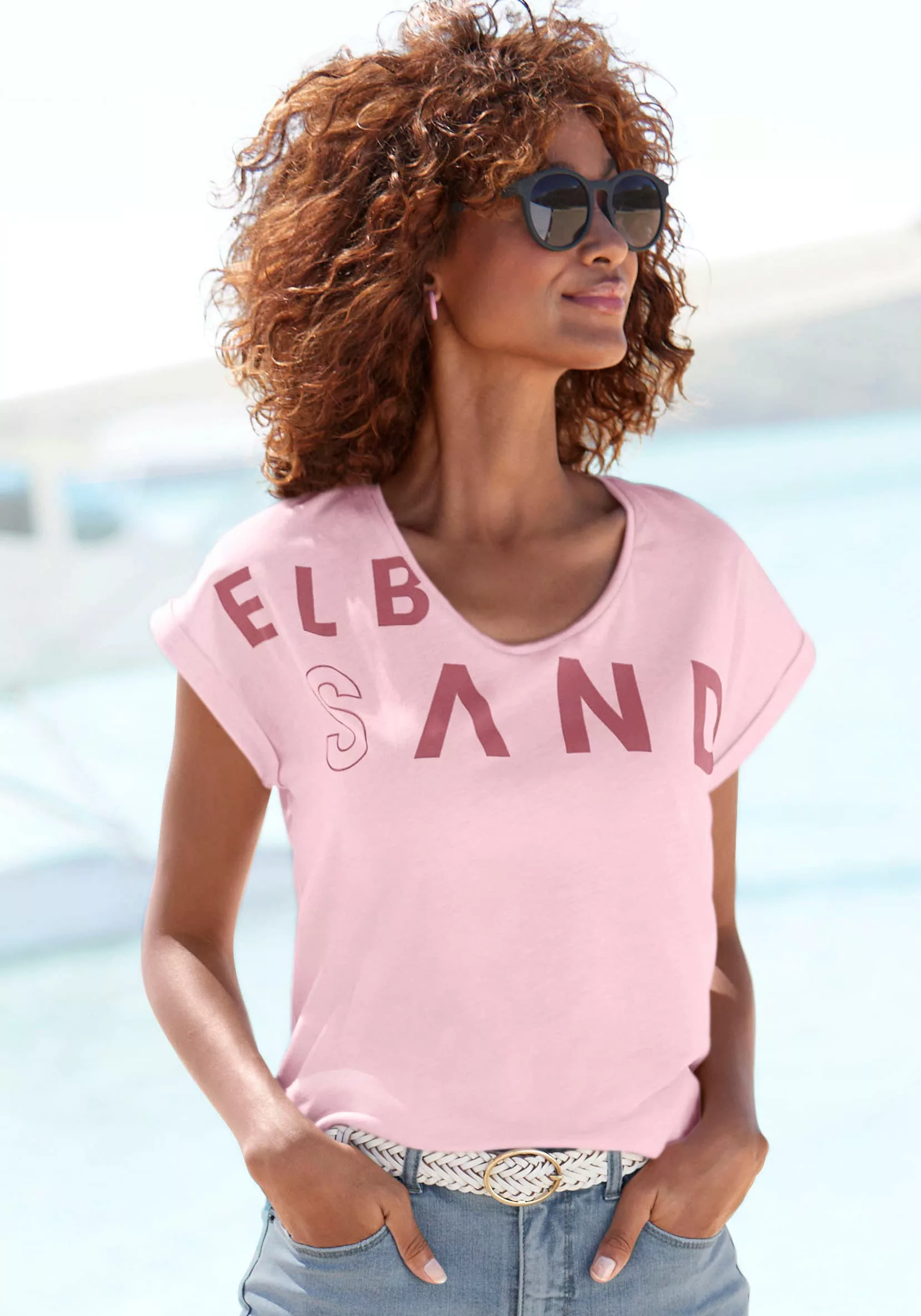 Elbsand T-Shirt aus weichem Jersey, Kurzarmshirt, sportlich und bequem günstig online kaufen