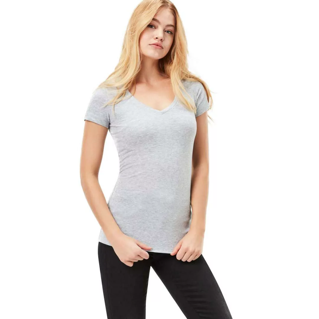 G-star Base V Neck Kurzarm T-shirt XS Grey Heather günstig online kaufen