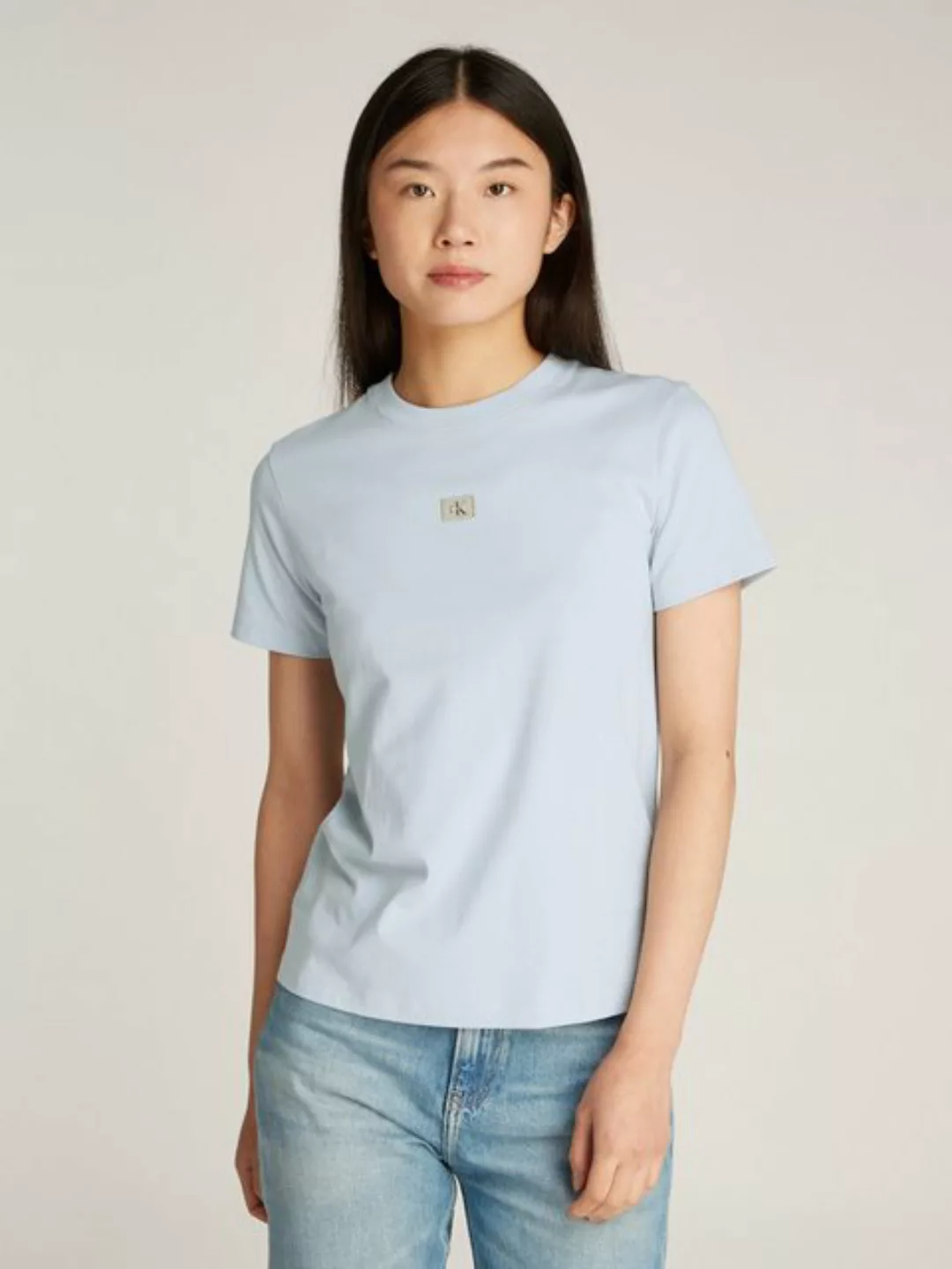 Calvin Klein Jeans T-Shirt WOVEN LABEL REGULAR TEE mit Logo günstig online kaufen