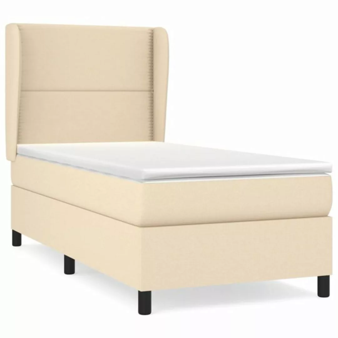 vidaXL Boxspringbett Bett Boxspringbett mit Matratze & Topper Stoff verschi günstig online kaufen