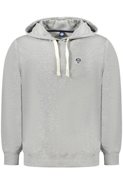 North Sails Sweatshirt Herren-Sweatshirt Grau: Angeraute Kapuze mit günstig online kaufen